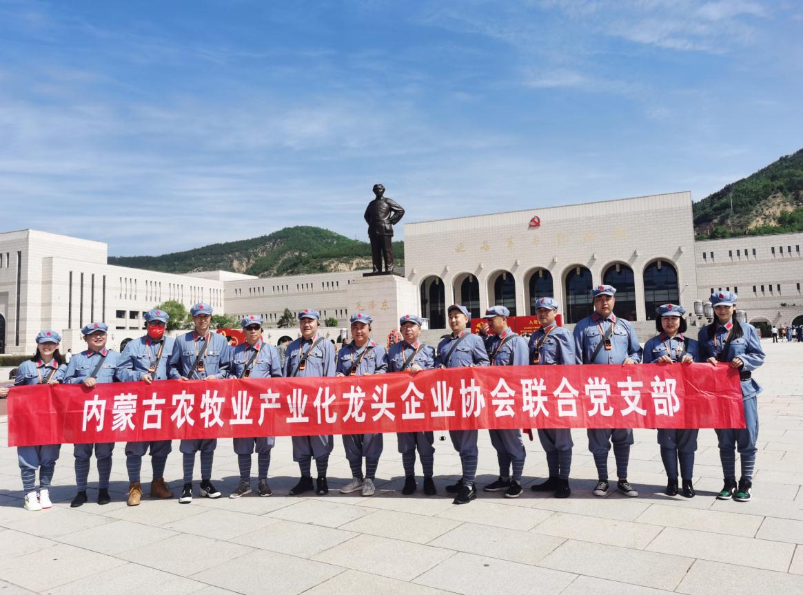 內(nèi)蒙古農(nóng)牧業(yè)產(chǎn)業(yè)化龍頭企業(yè)協(xié)會聯(lián)合黨支部赴延安革命圣地開展“學(xué)黨史、感黨恩、跟黨走”主題黨日活動